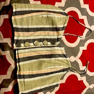 Striped crop top